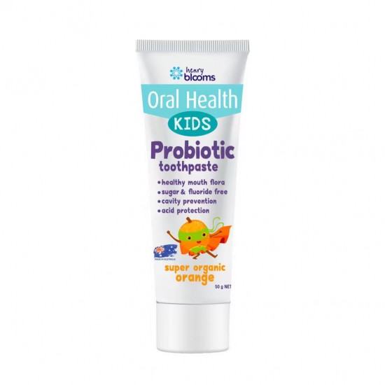 Henry Blooms Kids Probiotic Toothpaste Super Organic Orange 无氟橙子味益生菌儿童牙膏50克 保质期2029.2 Henry Blooms Kids Probiotic Toothpaste Super Organic Orange 无氟橙子味益生菌儿童牙膏50克 保质期2029.2